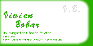 vivien bobar business card